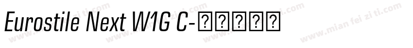 Eurostile Next W1G C字体转换